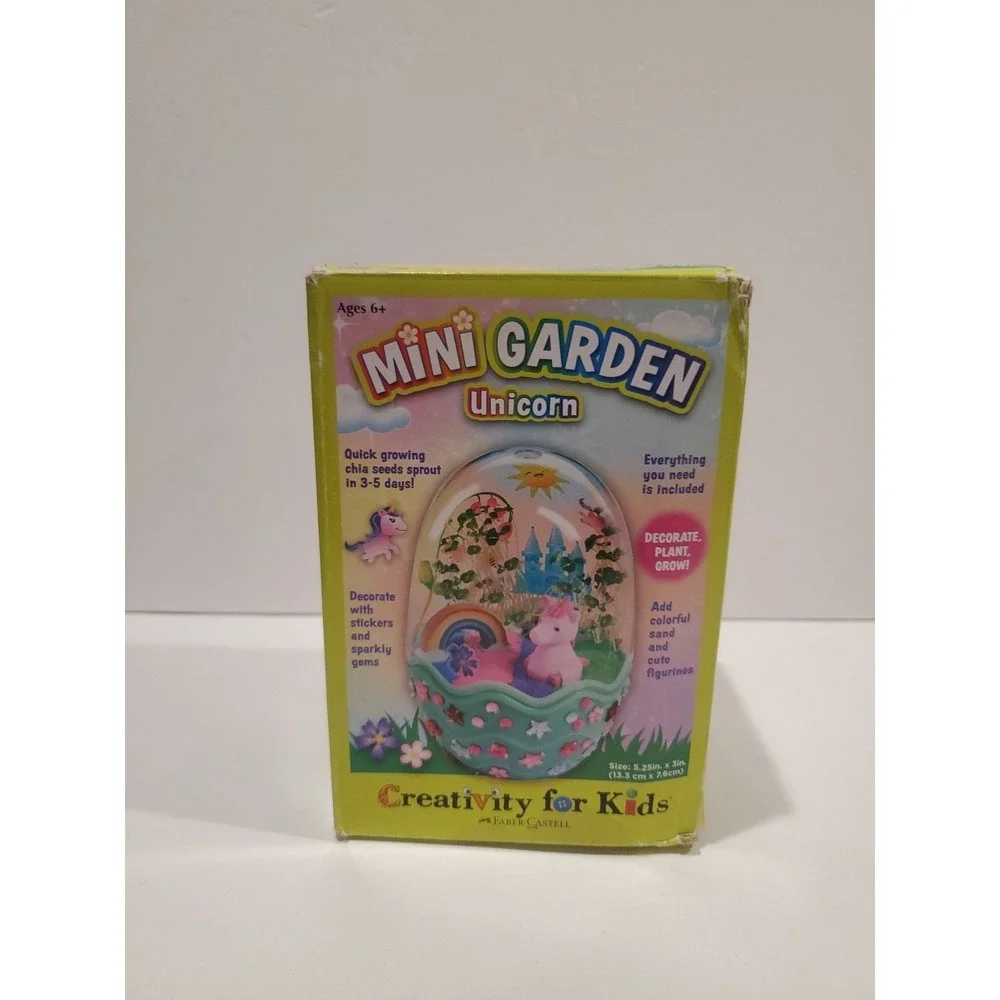 Creativity for Kids Mini Garden Unicorn Chia Seed Terrarium Craft Kit (Ages 6+)